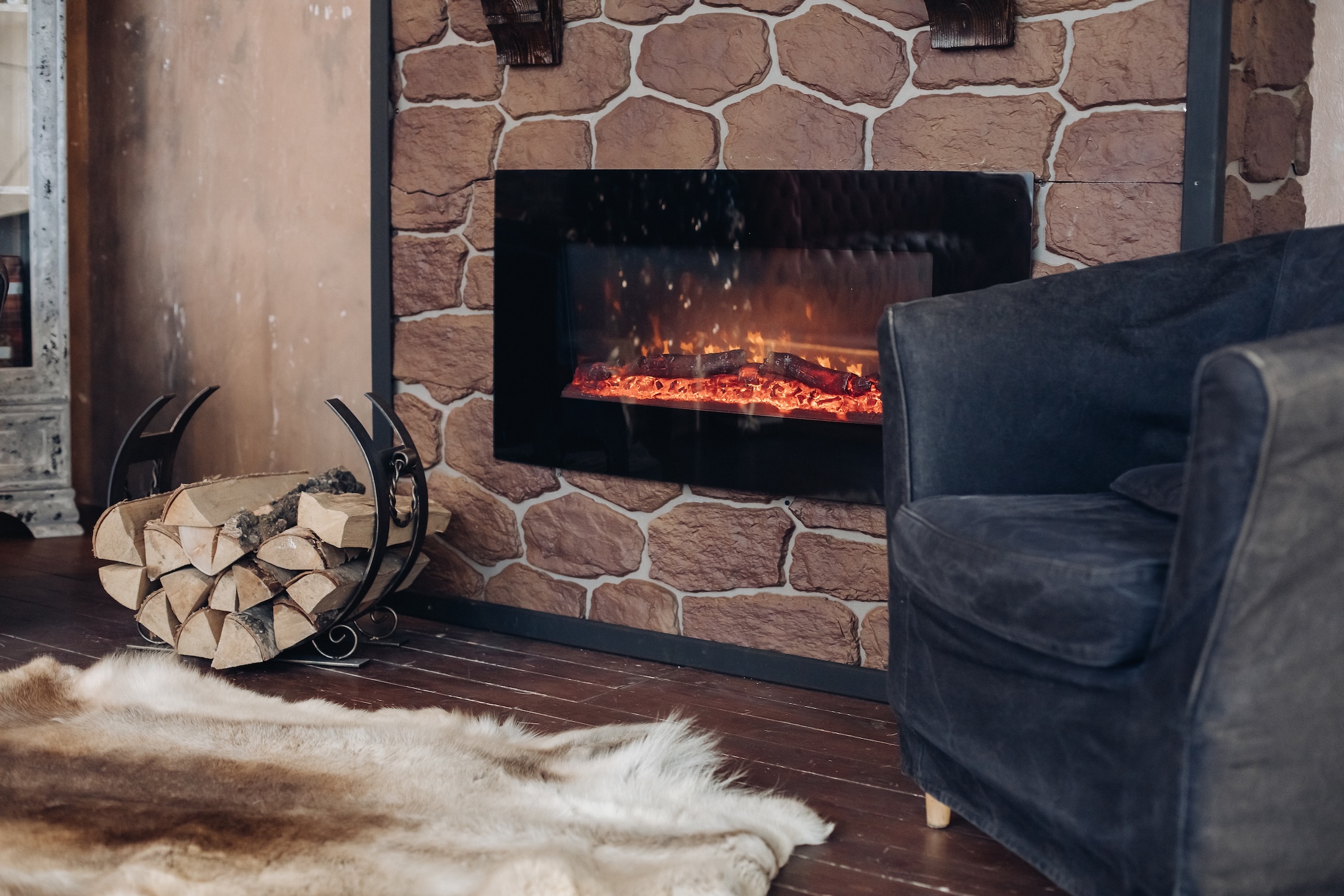 realistic electric fireplaces