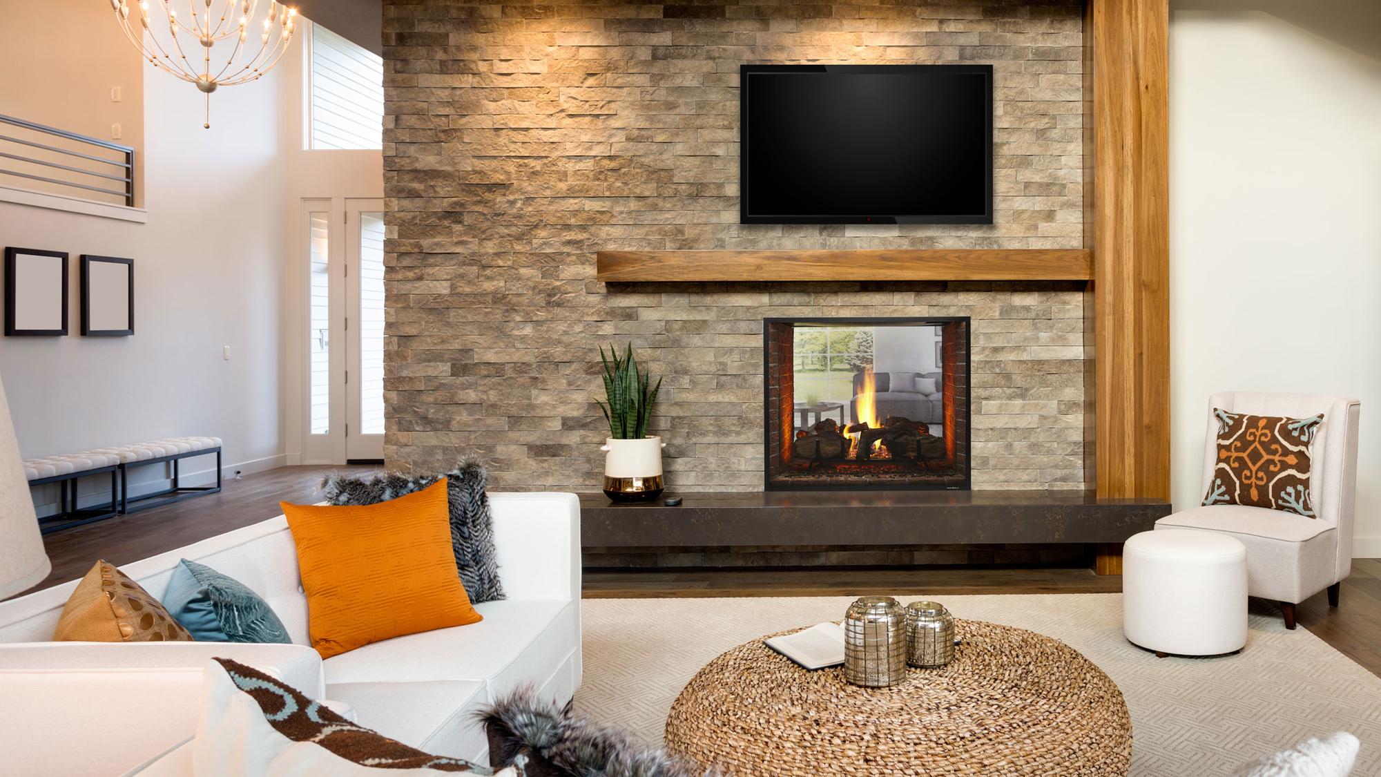 Escape See-Through Gas Fireplace