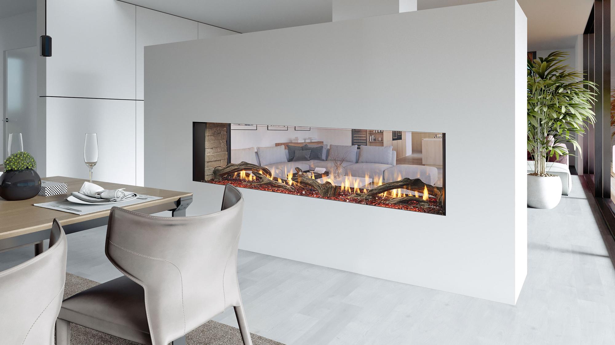 Primo II Double-Sided Gas Fireplace