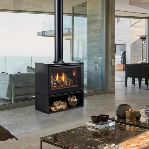 Supreme Freestanding Indoor Gas Fireplace